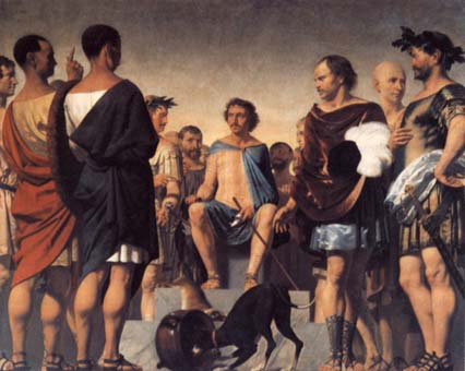 Lycurgus demonstreert het belang van de opvoeding