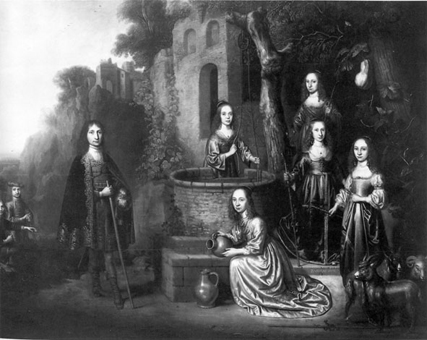 Mozes en de zeven dochters van Jethro