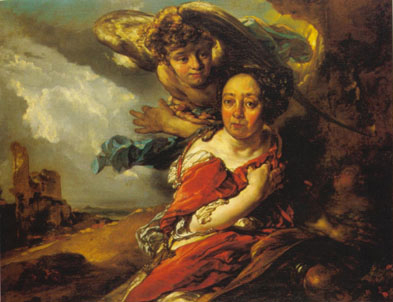 Hagar en Ismaël in de woestijn