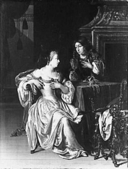 Tancredi's dienaar overhandigt Ghismonda hart