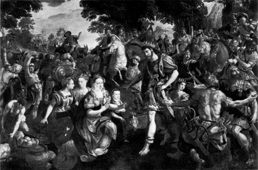 Abigail brengt de toornige David tot bedaren