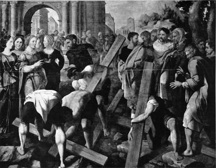 Het vinden van de drie kruisen door Sint Helena