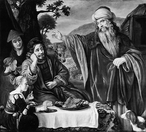 Abraham neemt afscheid van de familie van Lot