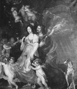 Dido en Aeneas in een grot