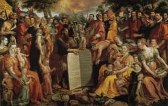 Mozes met de tafelen der wet