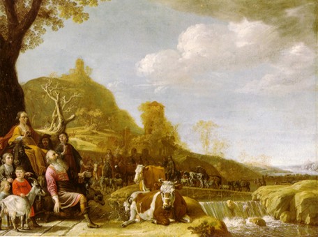 God verschijnt aan Abraham te Sichem