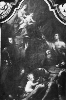 Maria met kind en vier Heiligen