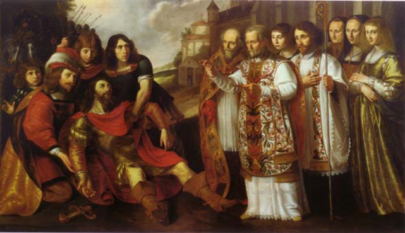 Sint Bernardus van Clairvaux bekeert Willem van Aquitanië