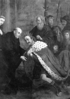 Sint Benedictus ontvangt Totila