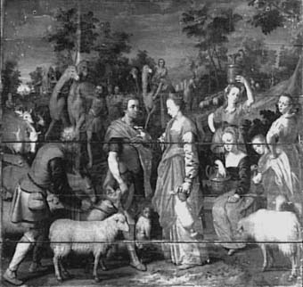 Rebecca en Eliëzer bij de bron