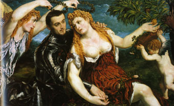 Venus, Mars en Amor door Victoria gekroond