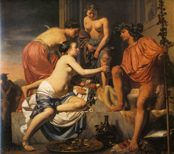 Keizer Nero als Bacchus