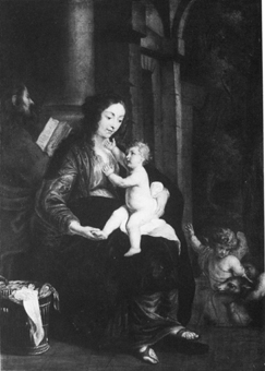 Heilige familie met Apostel Johannes